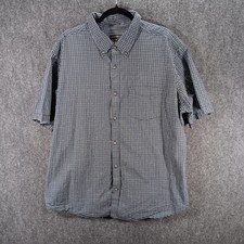 Eddie Bauer Shirt Mens 2XL Multicolor Plaid Cotton Classic Fit Button Down