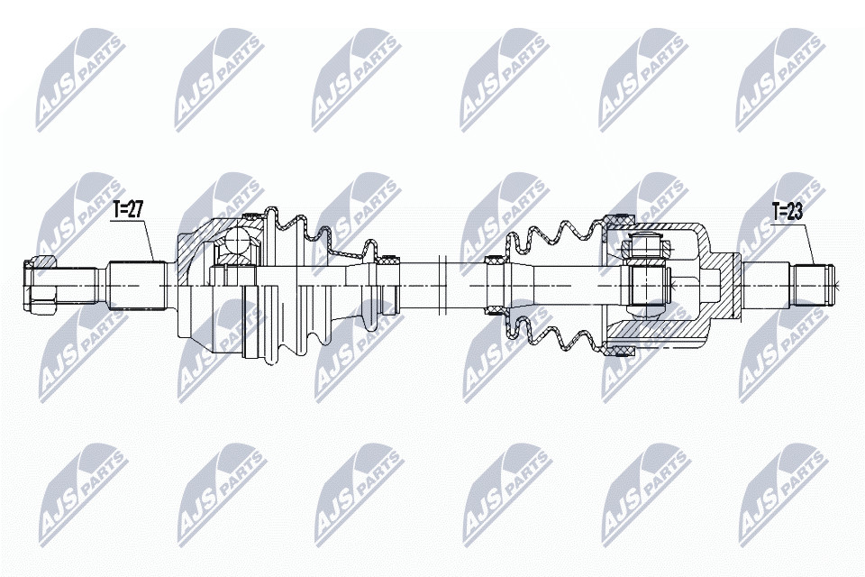 Driveshaft Compatible With Ford Focus 1.0T 12- /Left, MTM/ OE Zu Vergl.: 3651802 - Image 3