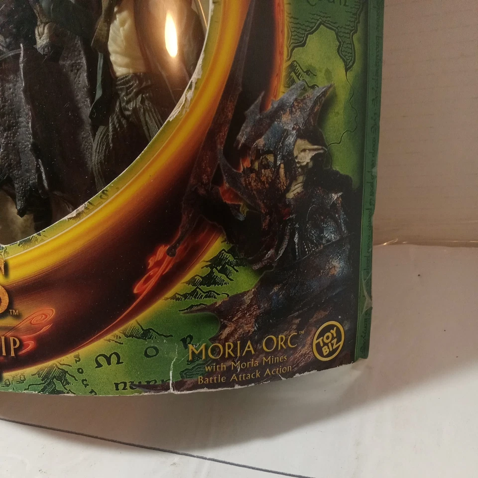 Figura Orco El Señor de los Anillos Comunidad El Anillo Feliz Pippin Moria Toy Biz 2001 Foto 4 de 4