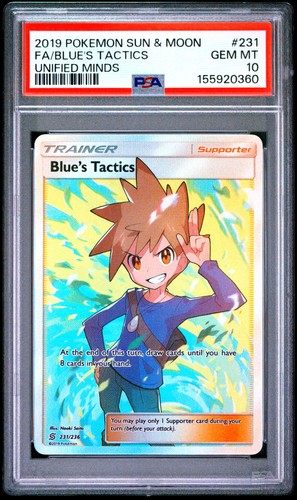 Blue's Tactics 231/236 Unified Minds Full Art Ultra Rare