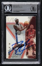 BAS 2001-02 SPx Darius Miles #34 Authentic Auto 3c7