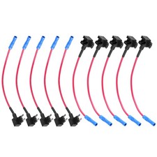 5Pcs Car Auto Circuit Fuse Tap Adapters Blade Fuses Holder For Easy And Safe Use