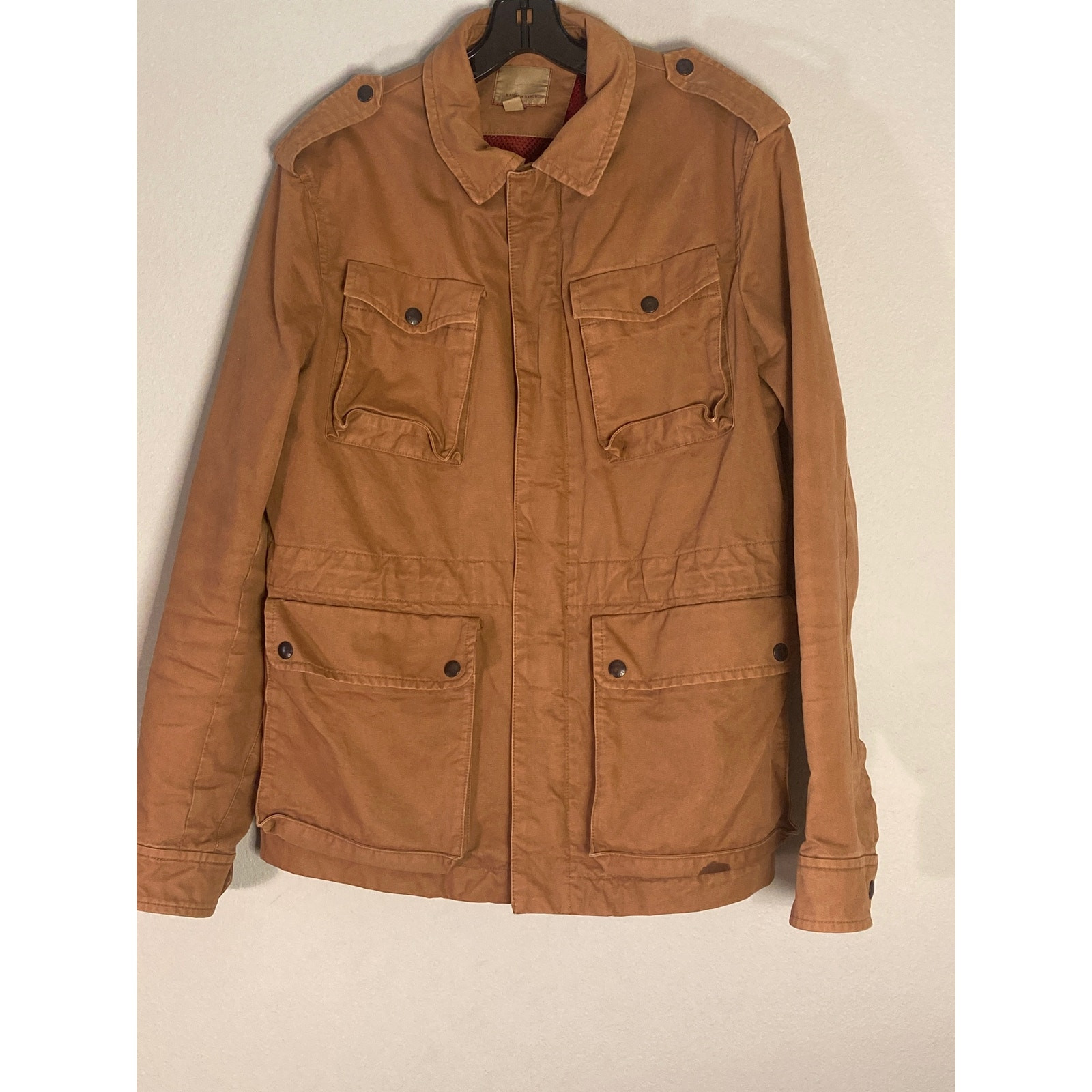 Banana Republic Vintage Cotton Field Safari Jacket 90s Y2K ~ Men M | Women L/ XL image 9