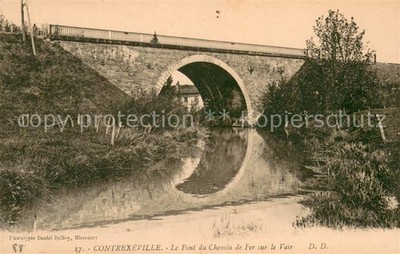 Contrexeville Vosges Le Pont du Chemin de Fer sur le Vair