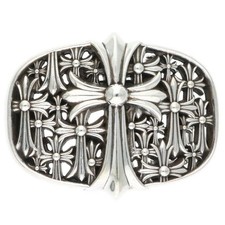 Chrome Hearts BUCKL 1.5 1.5 Cross Silver Buckle Silver 281g 916052 OK15