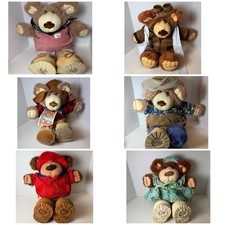 Furskins Bear Xavier Roberts Lot Of 6 Dudley Farrell Persimmon Orville Spitball