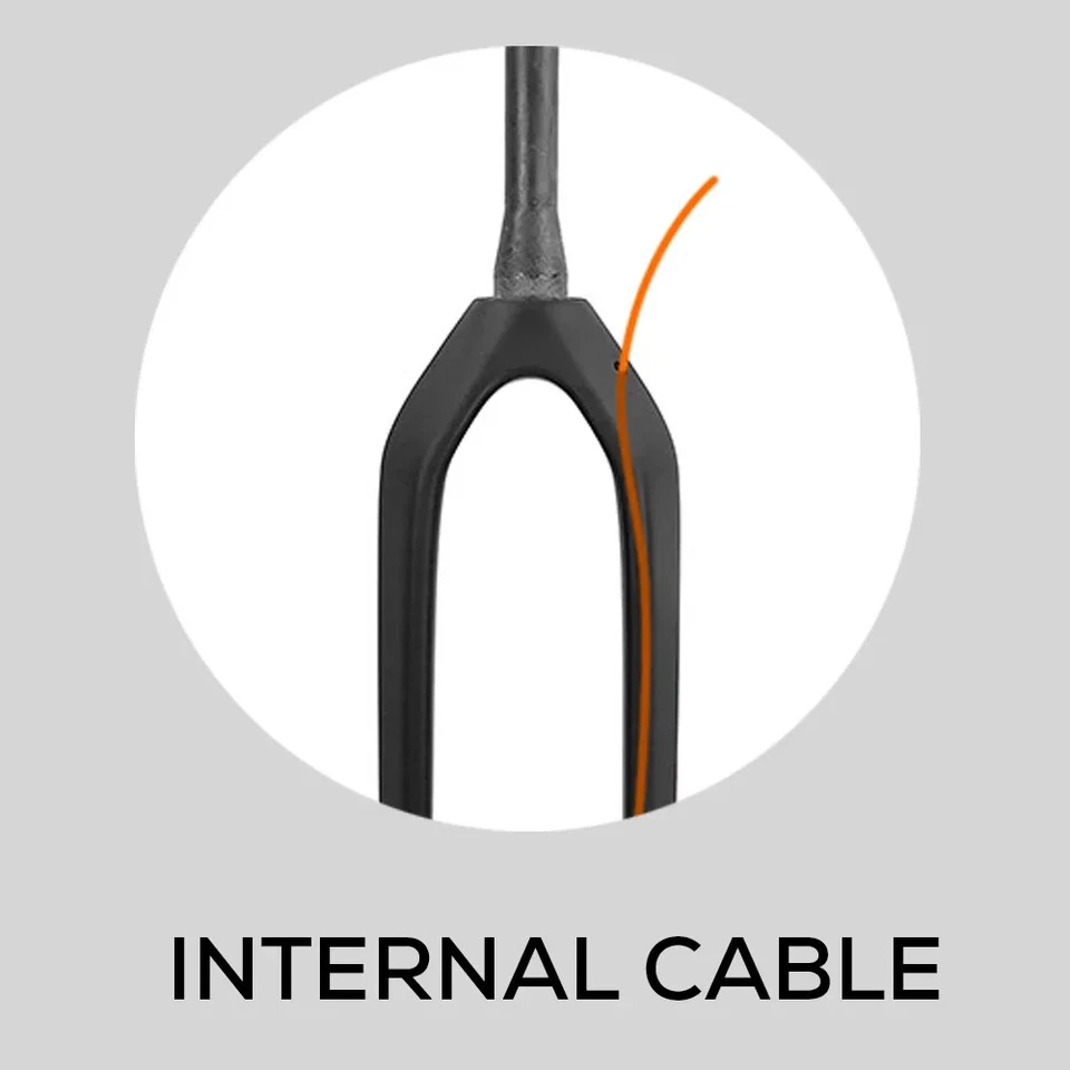 26/27.5/29 in MTB Thru Axle 15*110mm Boost Fork Carbon Rigid Bicycle Front Fork - Image 4 of 4
