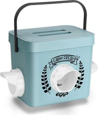 Durable 10 LB Chicken Feeder with Versatile Installation & Weather Protection