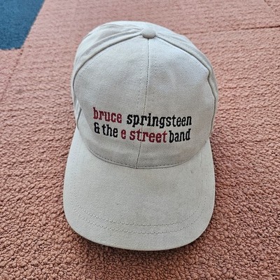 As is* Y2K 2000 Tour Bruce Springsteen E Street Band Hat Biege Cap USA MADE z3a