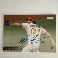 2021 Topps Stadium Club Auto Kyle Finnegan #SCBA-KF Rookie On Card Auto RC. rookie card picture