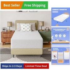 Memory Foam Mattress Medium-Firm for Pressure Relief  Cooler Sleep Bed in a ...