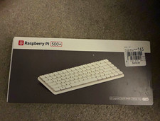 Raspberry Pi 500+ Compact USB-C Keyboard RGB White English QWERTY SC1112