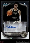 2025-26 Bowman Chrome Prospect Autograph Nate Calmese 1st Rookie AUTO