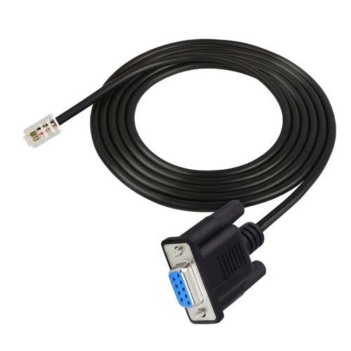 180CM RJ9 4P4C to DB9 9 Pin RS232 Serial Port Console Cable for Networking - 第 1/8 張圖片