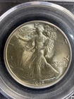 1945 50C Walking Liberty Half Dollar PCGS MS63 Handsome Coin, Details, Cartwheel