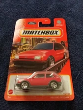 Matchbox Red 1983 Ford Fiesta Mk2 1/64  - Rare - 94/100 - USA Long Card New