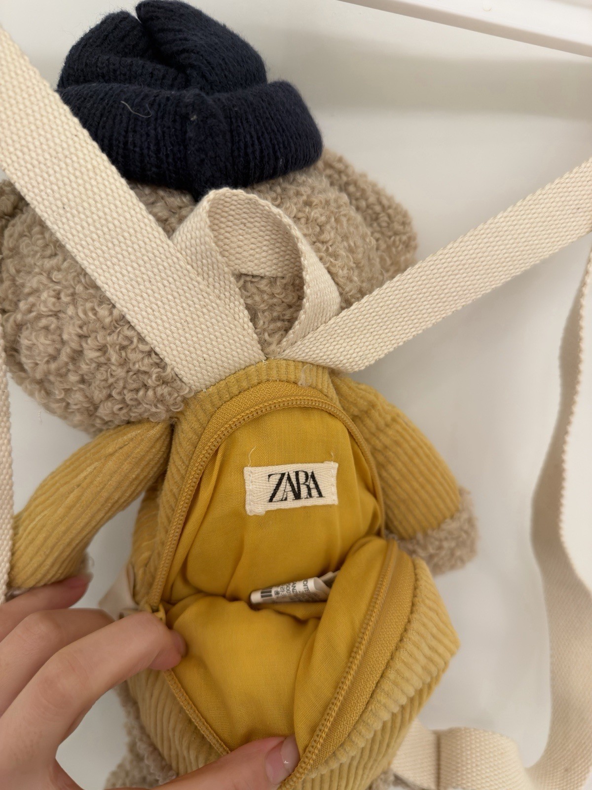 Zara Vintage Kids Teddy Bear Soft Plush Backpack Brown ❤️‍🔥Ready To Ship❤️‍🔥 thumbnail 3