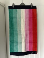 Joules Indienne Stripe Cotton Velour Hand Towel New With Tags