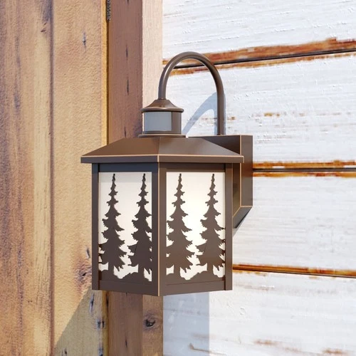 Yosemite 1-Light Outdoor Motion Sensor in Rustic and Lantern Style 14.75 Inches - Picture 2 of 12