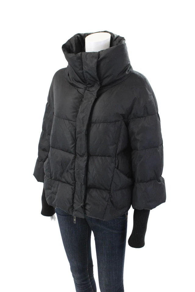 Abrigo Max & Co acolchado manga larga con cremallera negro talla 6 para mujer Foto 2 de 4