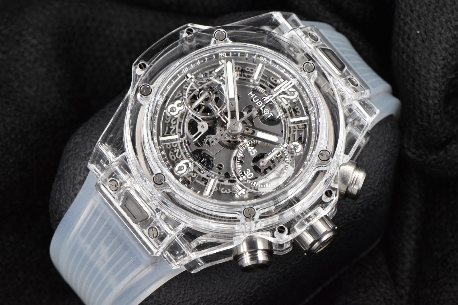 2021 Hublot Big Bang Unico Sapphire Skeleton Chrono 42mm 441.JX.4802.RT with Box