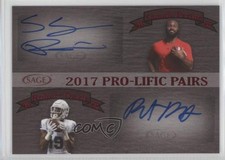 2017 Sage Hit Pro-Lific Pairs Auto Robert Davis Samaje Perine #PP3 Auto 2b2