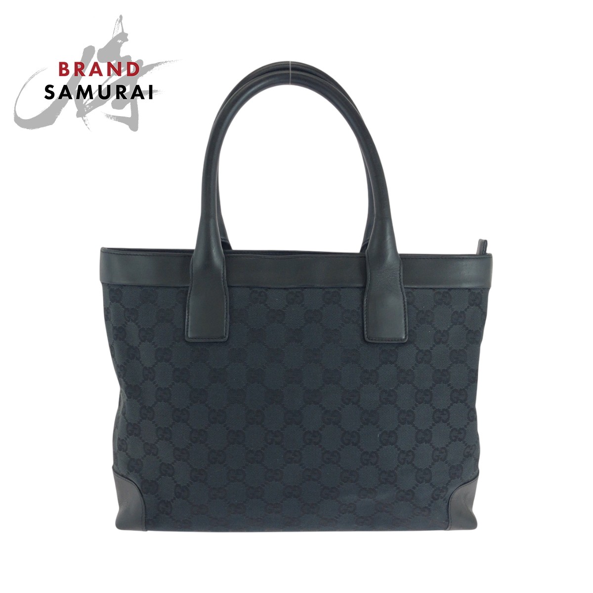 Gucci GG Canvas Black Tote Bag Handbag 502992 002 1119