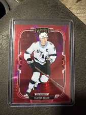 25-25 OPC Platinum Red Prism Clayton Keller 154/199 Utah Mammoths