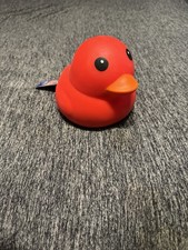 NEW Sunny days Jumbo Squeezy Red Duck Squishy Toy Squeezy