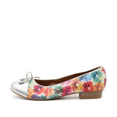 Ara Damen Halbschuhe EU 38.5 Ballerina Mehrfarbig Leder Komfort Ballerinas
