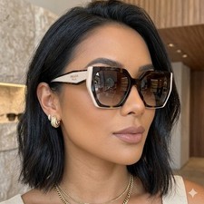  PRE ORDER  PRADA PR 15WS Women's Sunglasses Tortoise Caramel Powder Brown