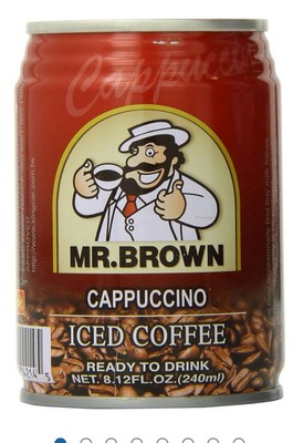 Mr. Brown Iced Coffee, 8.12 Fl Oz Pack of 6 Capuccino