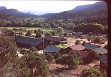 Photograph 35mm Slide Oak Creek Arizona 1948 Station West Movie Set Town