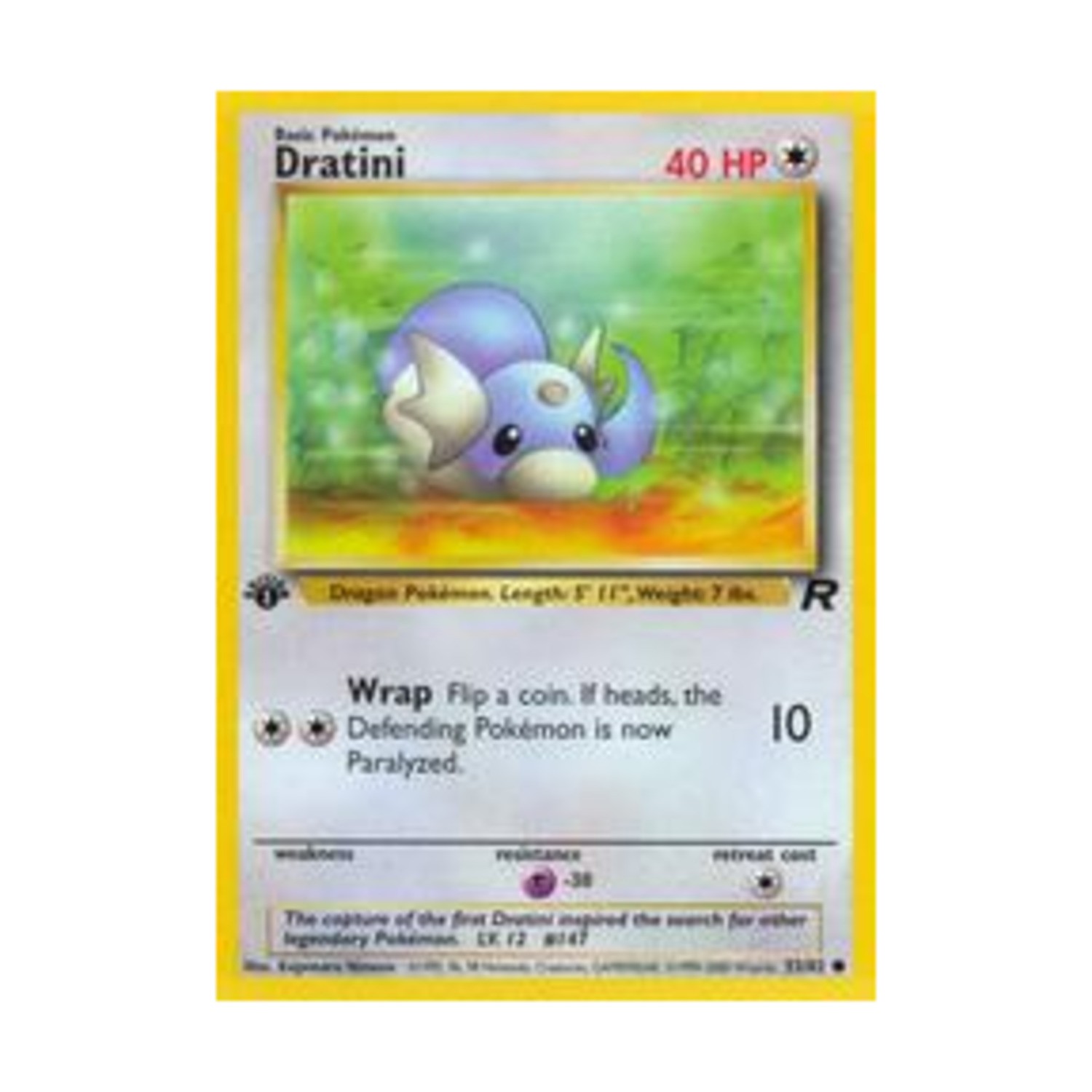 Pokemon Pokemon Team Rocket Dratini (C) #53 (1st Ed) NM