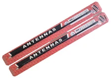 Lot of 2 Procomm JBC200B Bull Dog 2 Ft Fiber Glass Radio Whip CB Antenna - Black