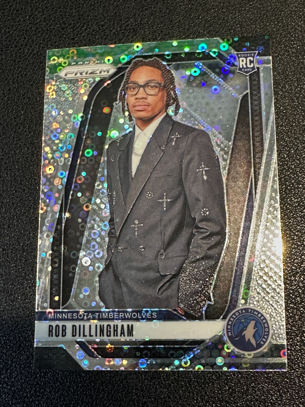 2024-25 Panini Prizm Variation Fast Break Rob Dillingham #250 Rookie RC