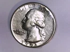 U S 1942 Washington 1/4 Dollar choice about uncirculated