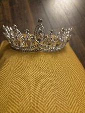 Silver Tiara and Crown for Women Crystal Queen Rhinestone Princess Wedding