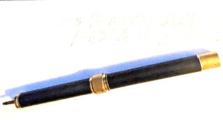 World Famed "FAIRCHILD" Automatic Pencil N.Y. 1830 1920's. Gold & Vulcanite.