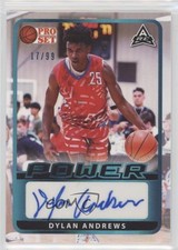 2021-22 Leaf Pro Set Power Platinum Spectrum Foil 17/99 Dylan Andrews Auto 0tw4