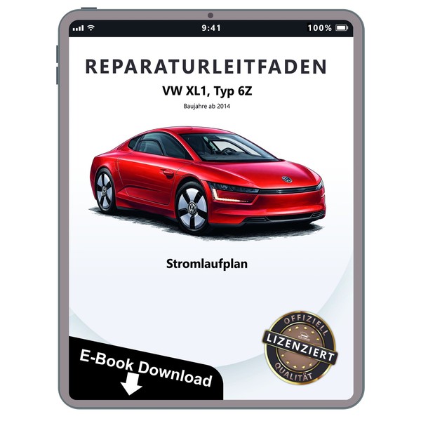 Vw XL1 Typ 6Z 2012-2016 StromlaufpläNe Elektrik Verkabelung Schaltplan Download-image
