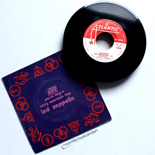 ORIGINAL 1971 LED ZEPPELIN PERRO 7" VINYL 45 VERY RARE