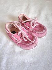 Sperry Shoes Girls Infant 3M Top Sider Pink Boat Shoes