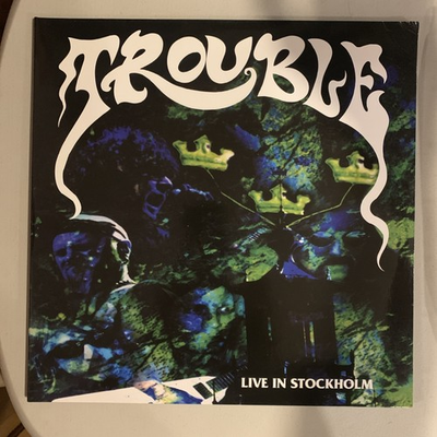 #ad Trouble Double LP Blue Netherlands Press VGLive In Stockholm 2022 Reissue $35.00