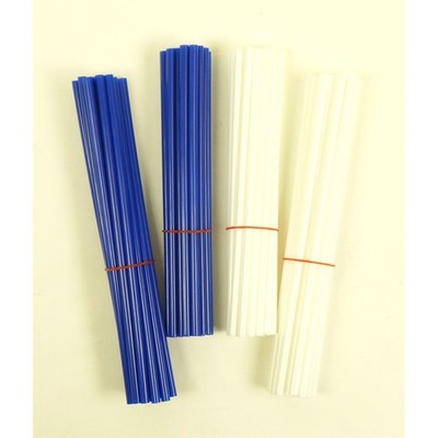 76pcs Wheel Spoke Skin Cover Wrap Kit for MX Dirt Bike - Blue/White 20-BW15