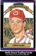 1989 Donruss Chris Sabo #4 Cincinnati Reds MLB Baseball 