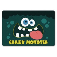 Crazy Monster FußMatte In 40X60 Cm Ohne Rand Mit VerrüCktem Gesicht