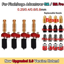 Upgrade Hotend Kit For Flashforge Adventurer 5M / 5M Pro Quick-Detachable Nozzle