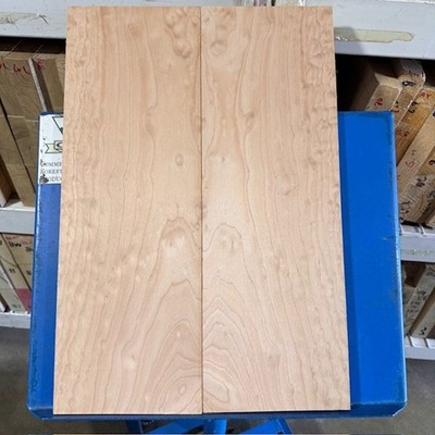 Quilted Maple 1/2'' Quilt DENSE Bookmatch KD Big Leaf 22''x15''x.5'' Fig Carve Top