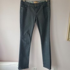 Paige Blue Heights Low Rise Skinny Leg Women's Jeans Faded Black Sz32 Casual USA